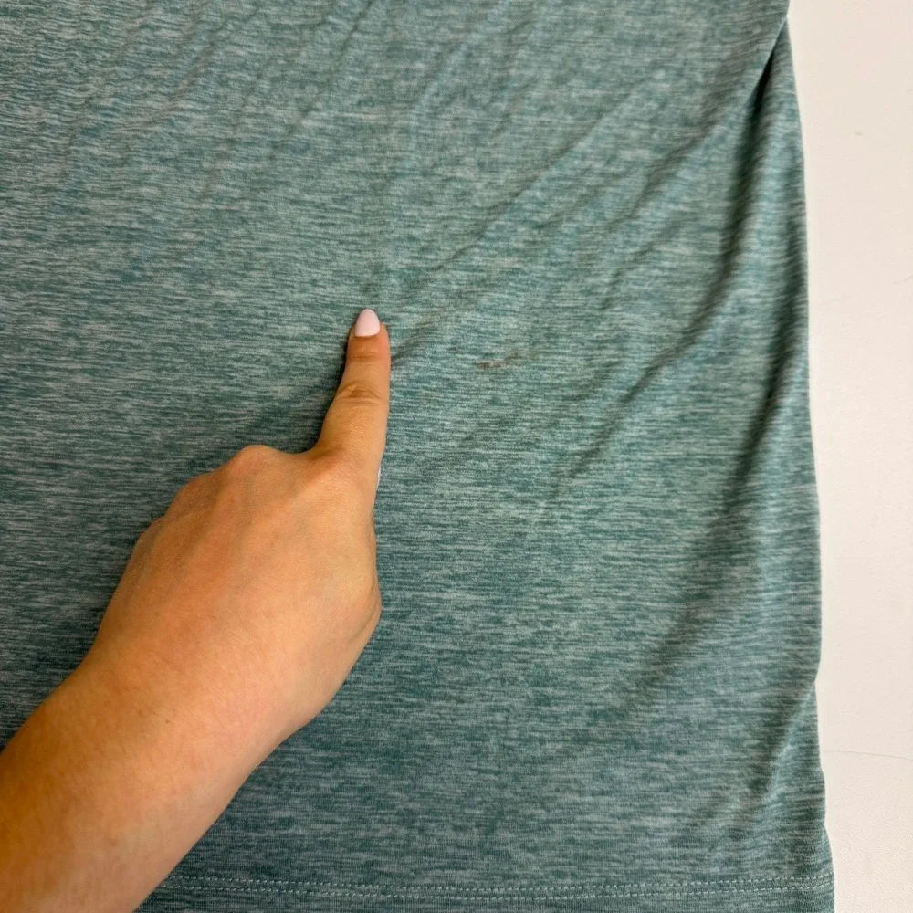 J Crew Shirt Mens XL Green‎ Blue Henley Active Performance Summer